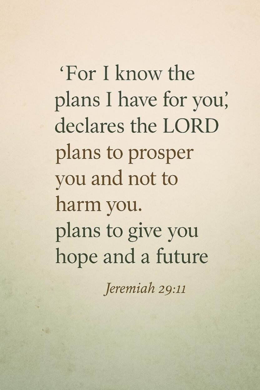 Jeremiah 29:11 Verse Commentary: Hope When Life Feels Lost - BIBLEVERSENOW