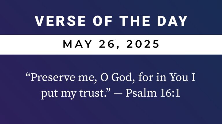 VERSE OF THE DAY MAY 26 2025