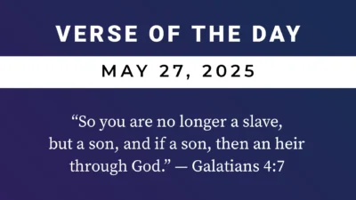 bible verse of the day may 27 2025