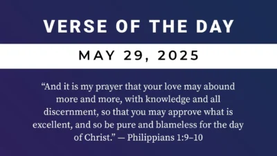 today's bible scripture reading MAY 29 2025