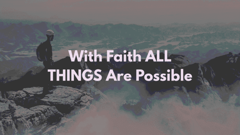 with faith all things are possible bible verse