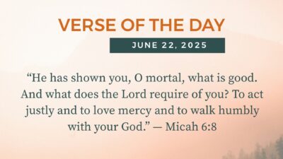 Bible Verse of the Day June 22, 2025 — Today's Verse for Sunday