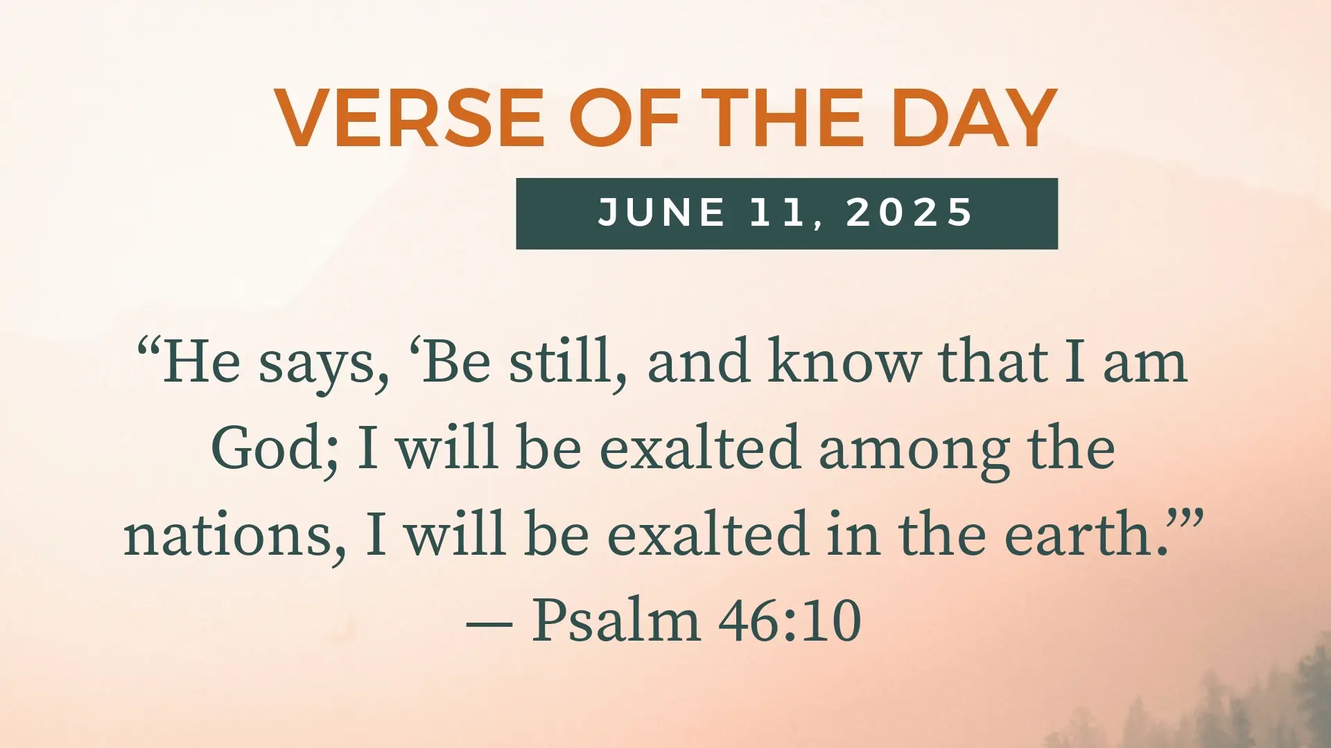 Bible Verse of the Day June 11, 2025 — Today’s Verse for Wednesday