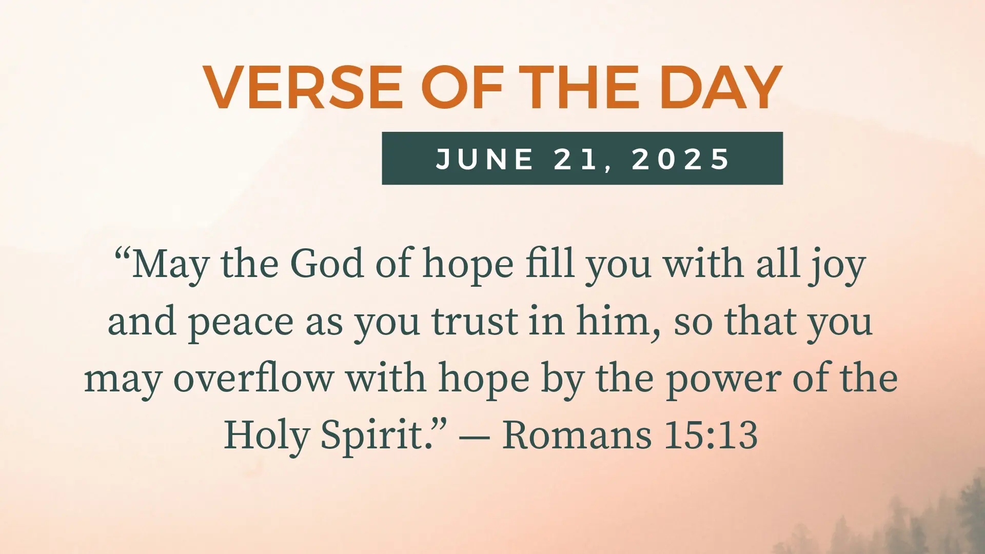 Bible Verse of the Day June 21, 2025 — Today’s Verse for Friday