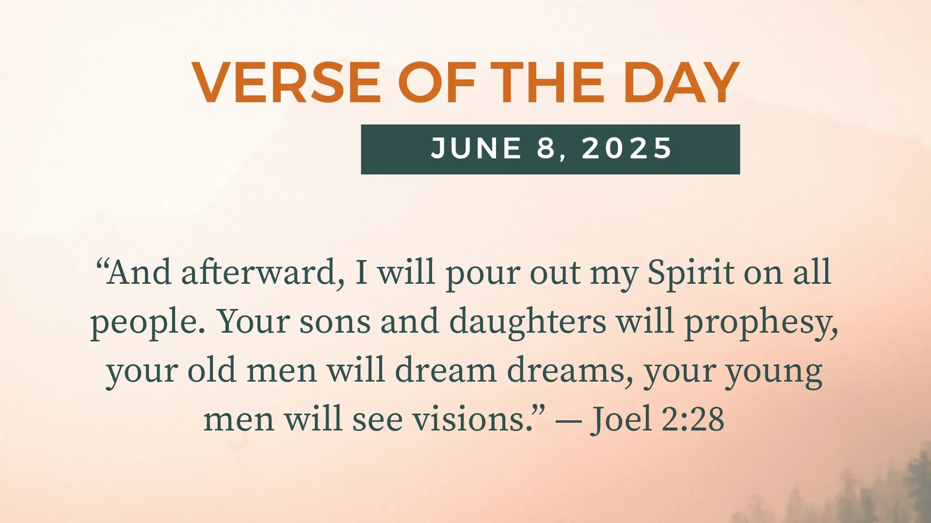 Bible Verse of the Day June 8, 2025 — Today’s Verse for Sunday