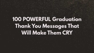 graduation thank you message