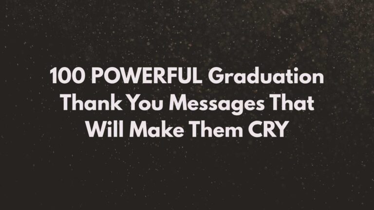 graduation thank you message