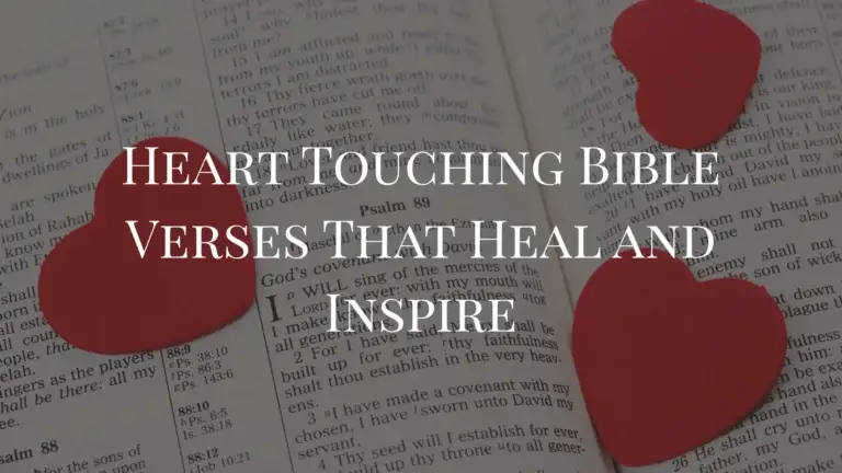 Heart Touching Bible Verses