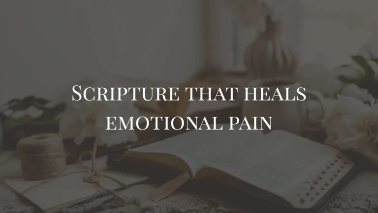 scripture about hurt feelings