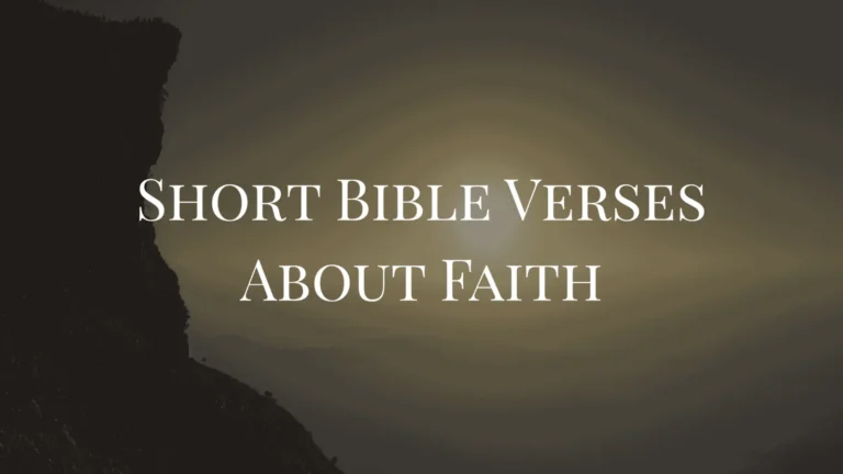 short verses in the bible about faith