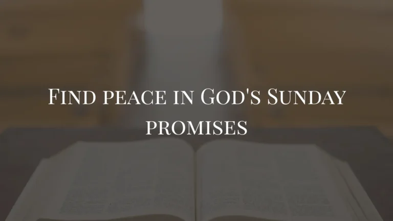 Bible Verses About Sunday