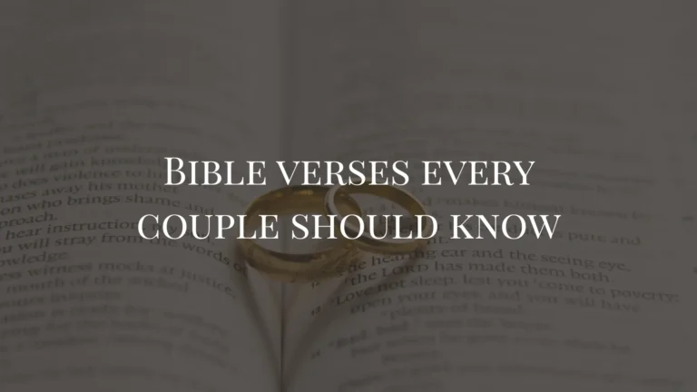Bible verses to strengthen a marriage