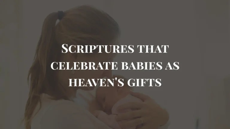bible verses about babies being a blessing
