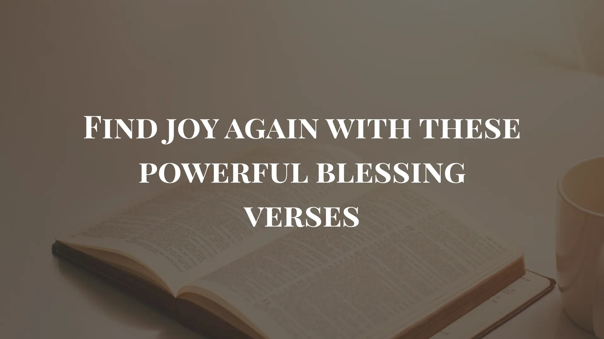 bible verses about counting your blessings