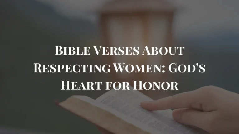 bible verses about respecting women