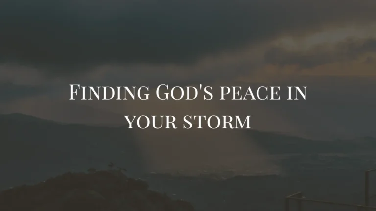 bible verses about the storm