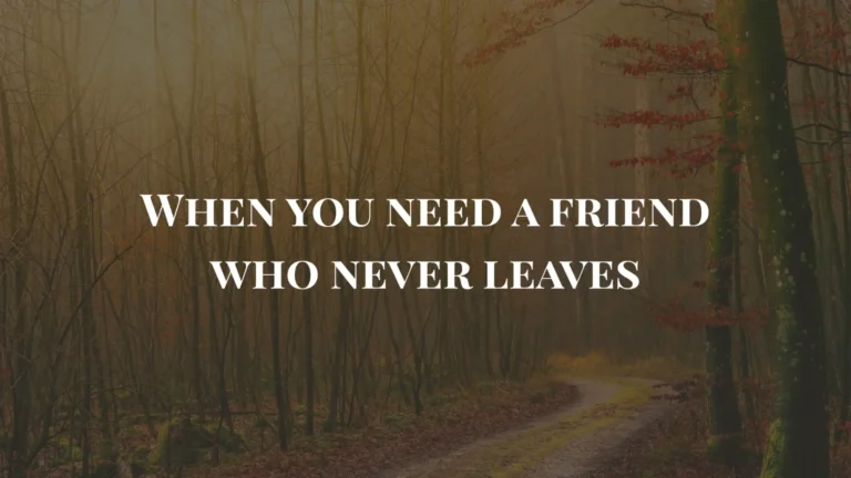 friendship with god verses