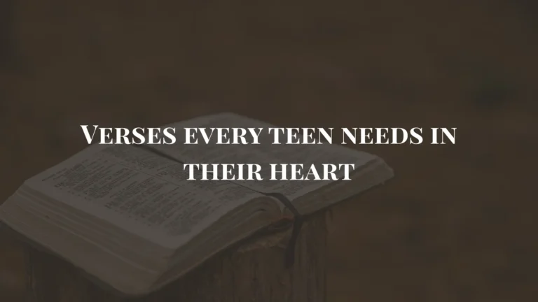 good bible verses for teens