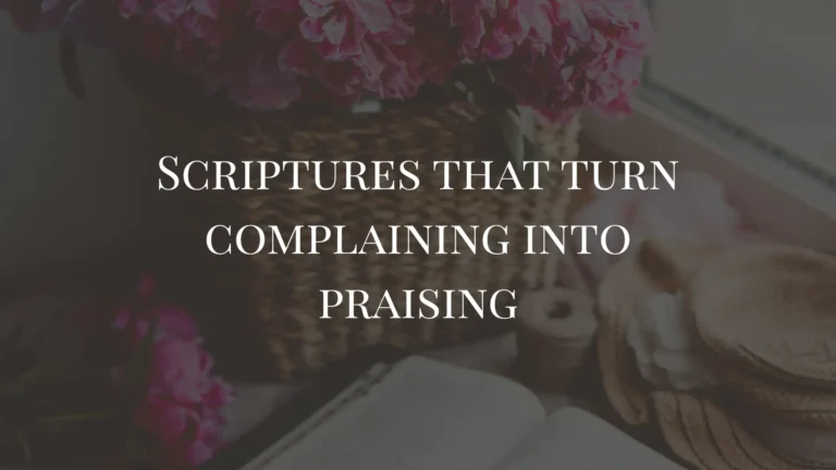 praise and thanksgiving scriptures