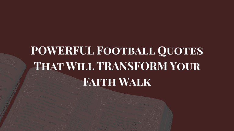 bible quotes about football