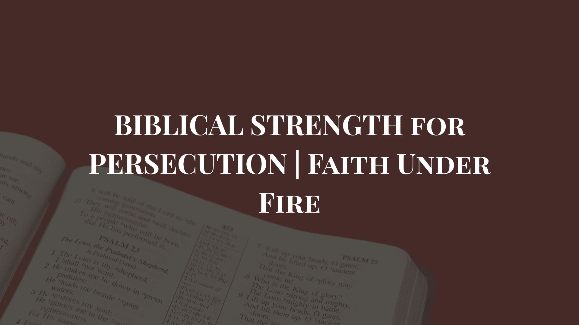bible quotes on persecution