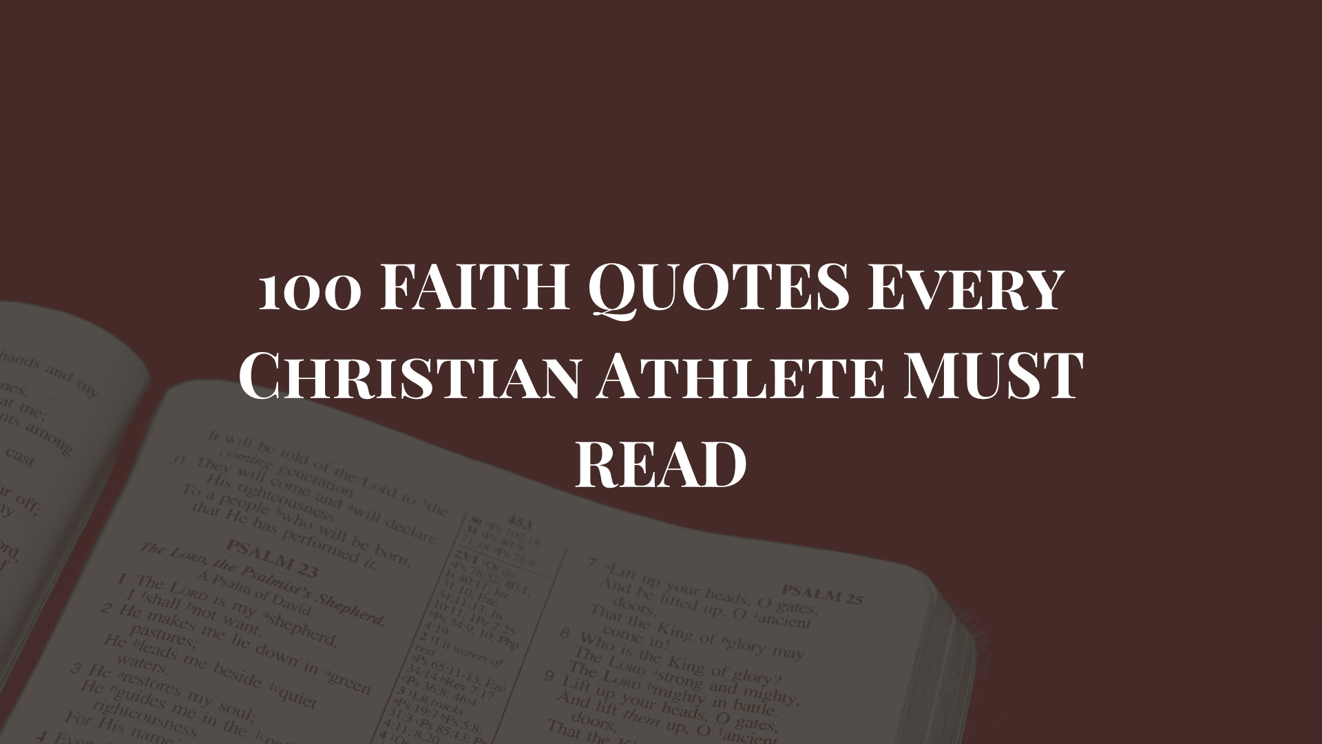 bible quotes on sports