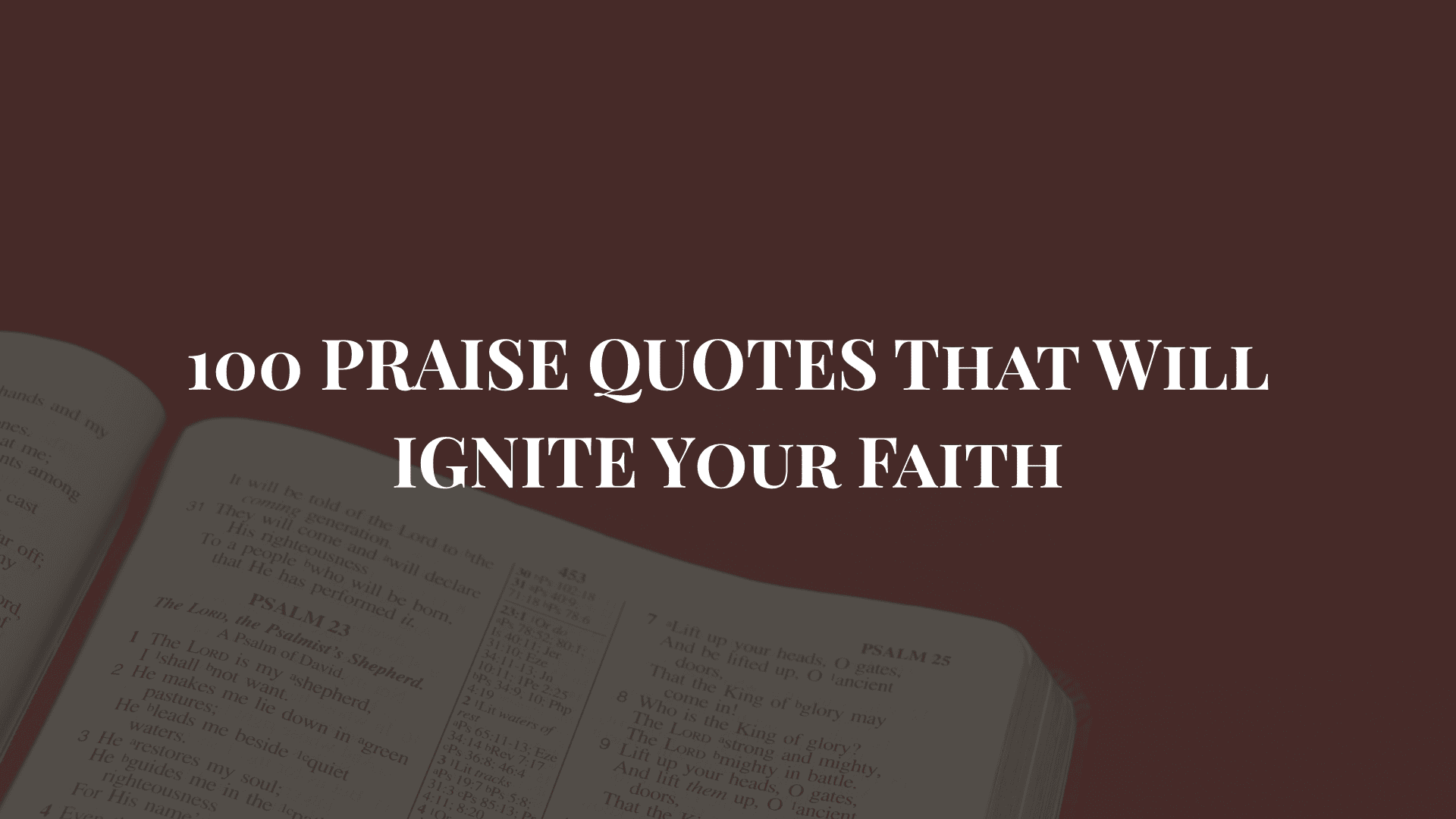 bible quotes praising god