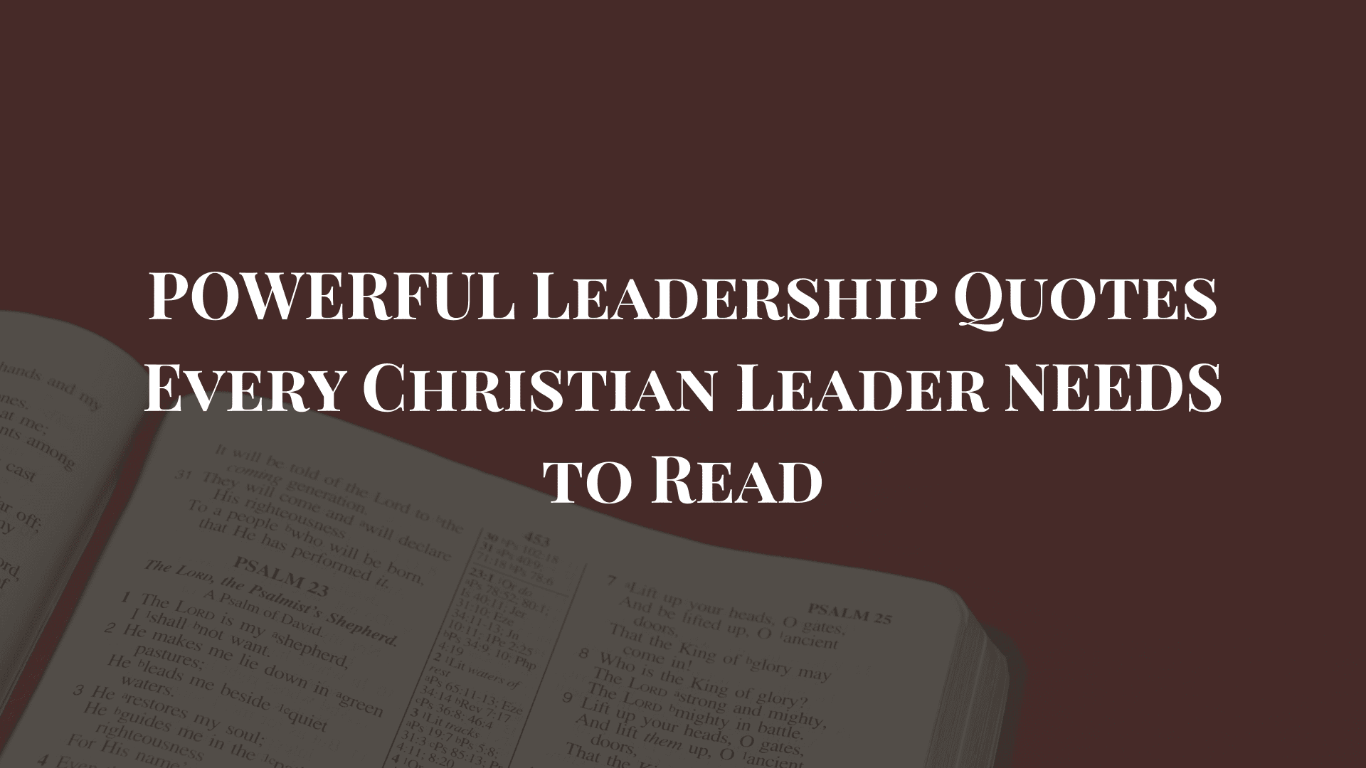 christian leadership quotes