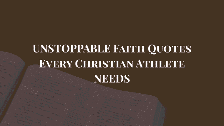 inspirational bible quotes for athletes