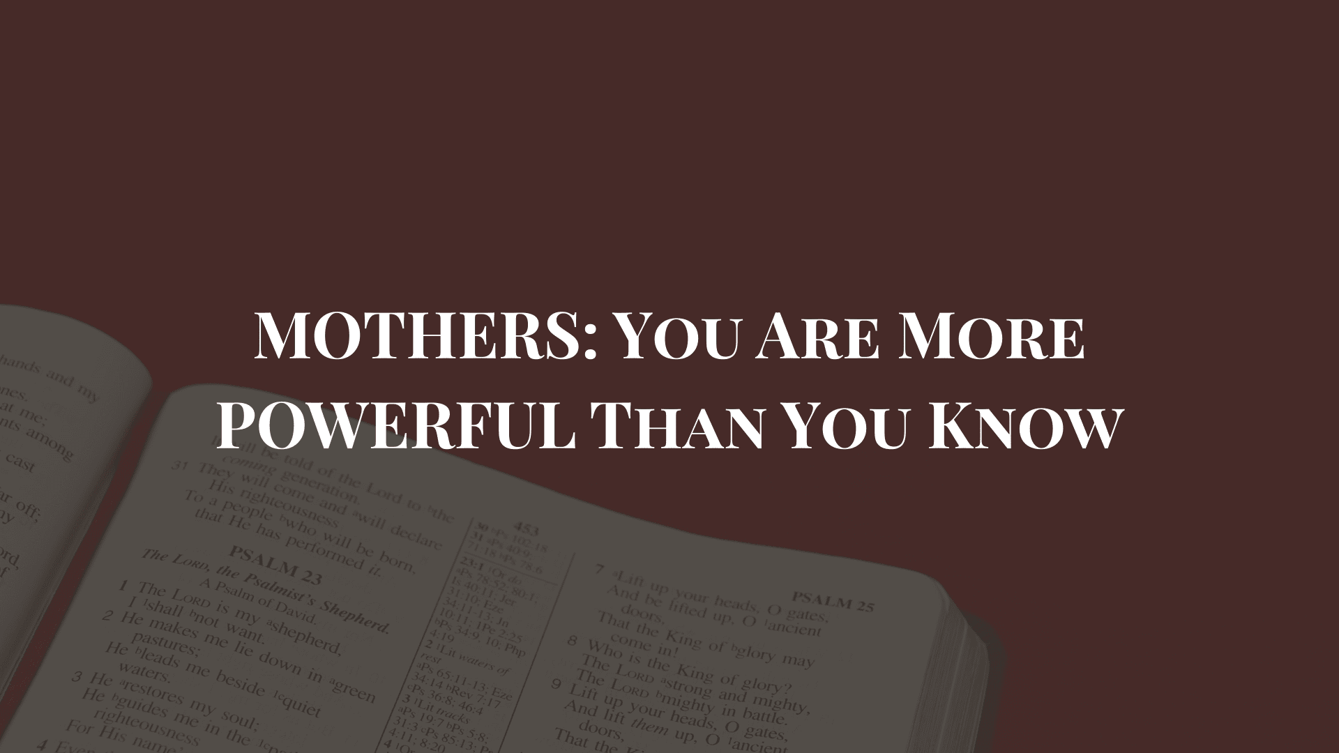 quotes from the bible about mothers