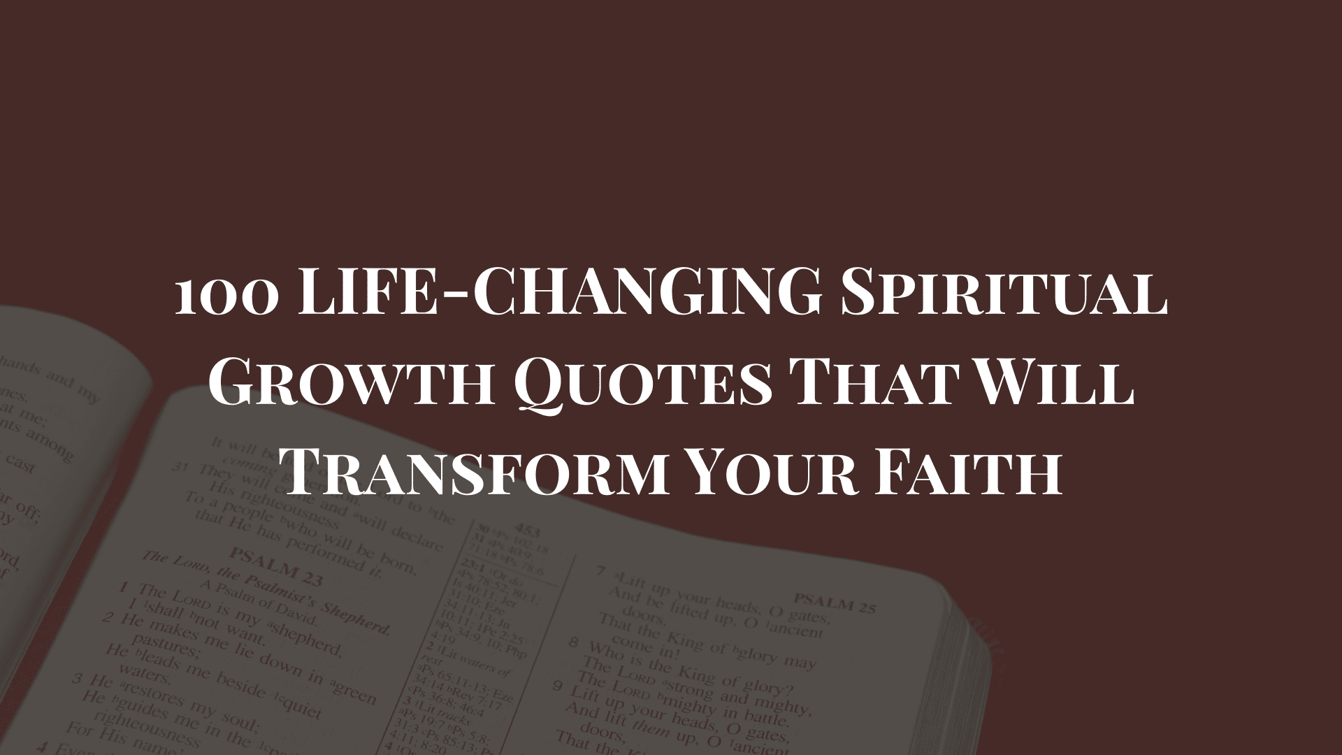 spiritual quotes from the bible