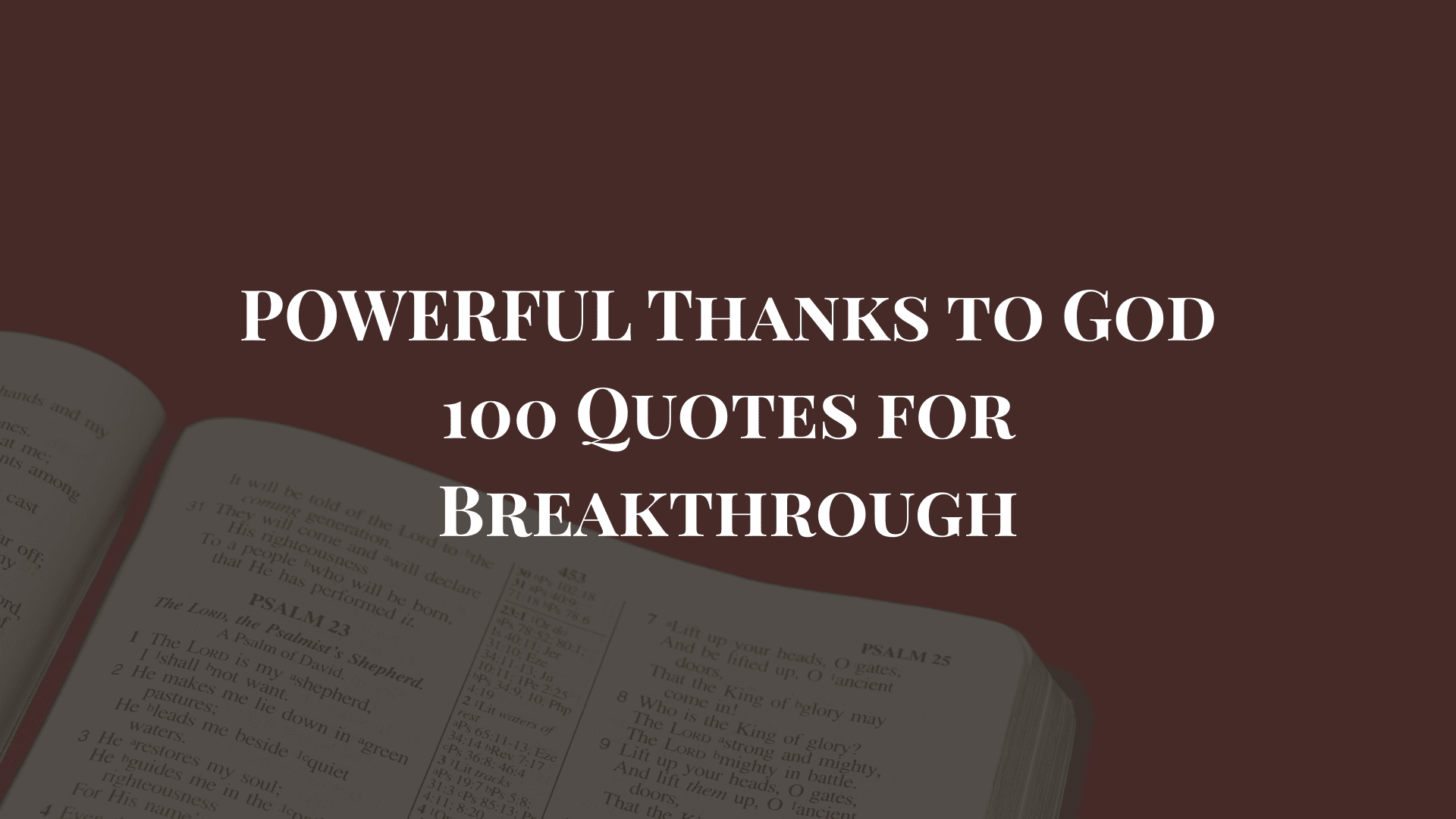 thanking god bible quotes​