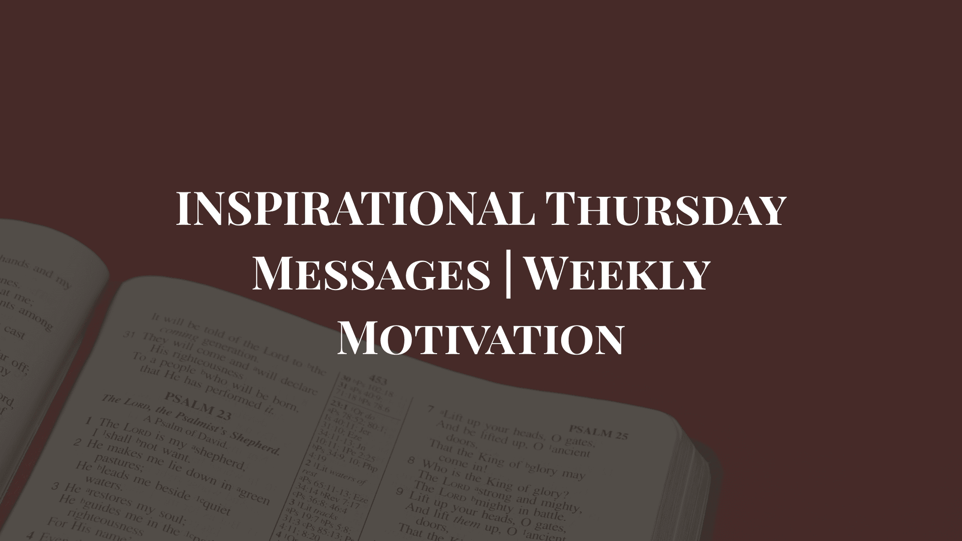 thursday inspirational quotes