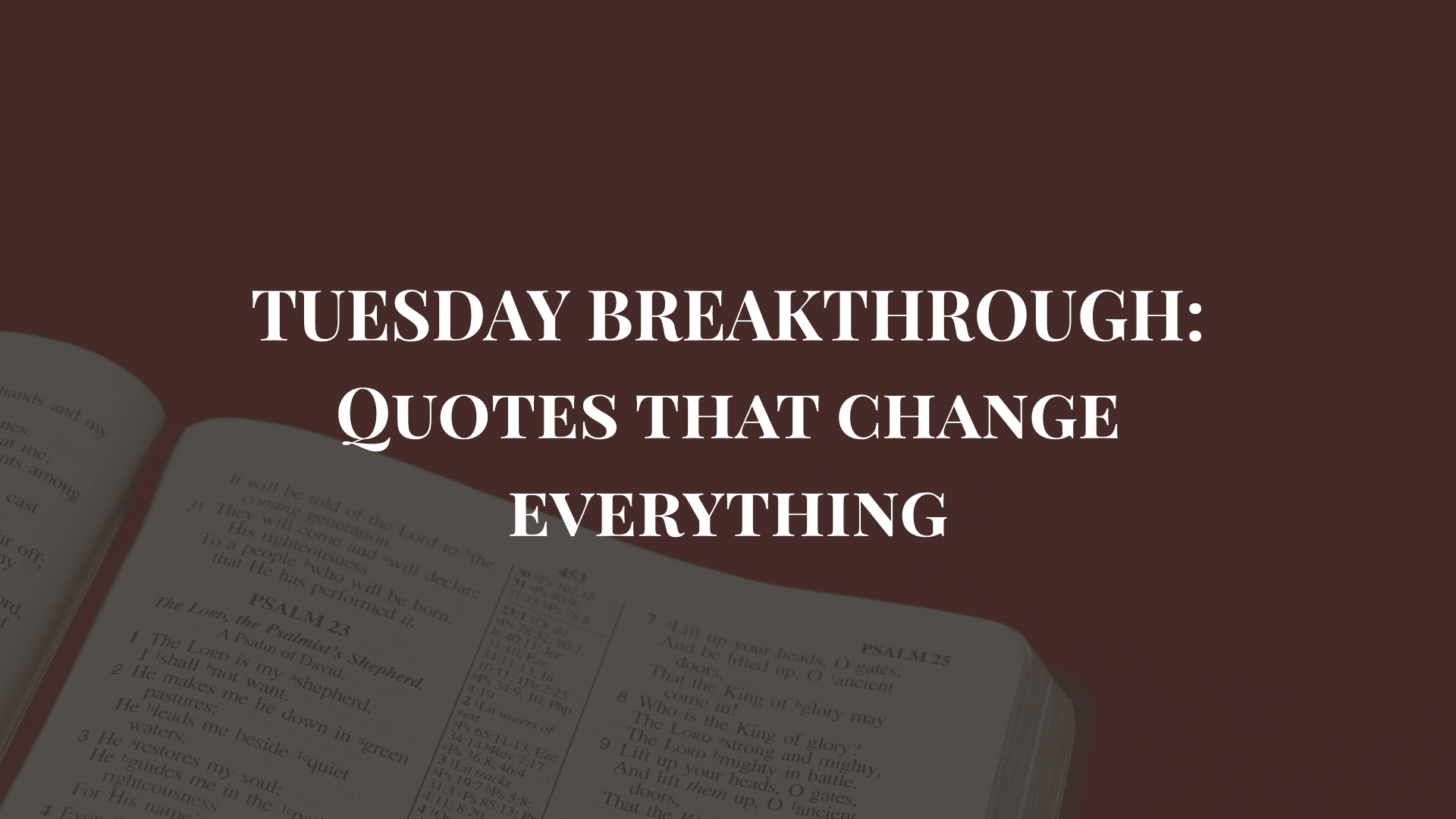 TUESDAY