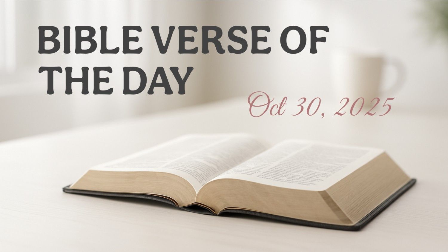 daily bible verse and devotion