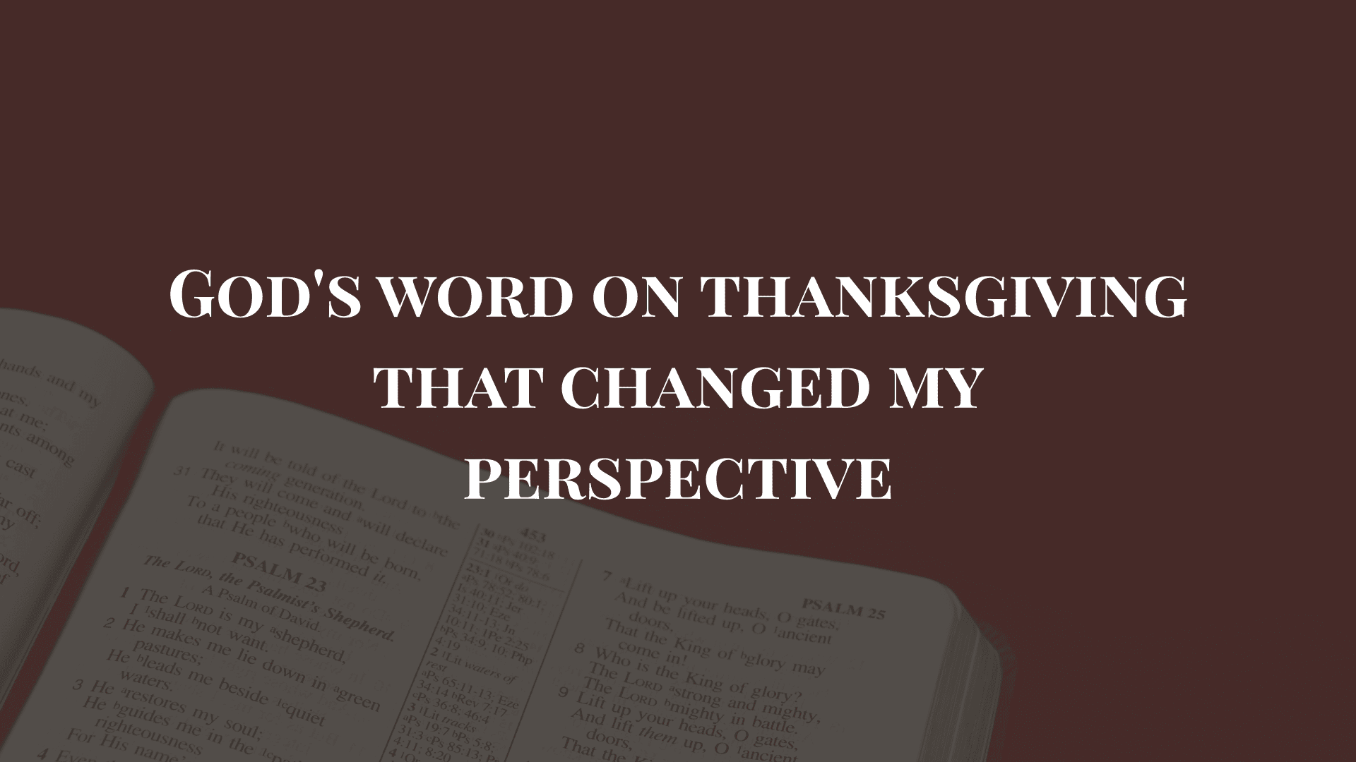 thanksgiving bible verses