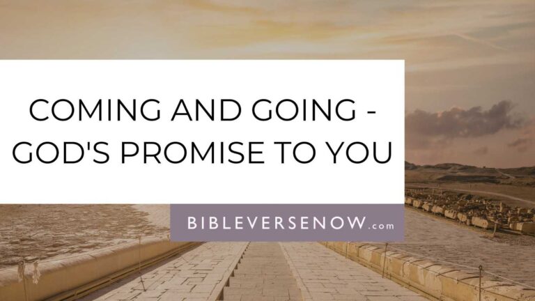 Psalm 121:8 Meaning - The Lord Will Watch Over Your Life